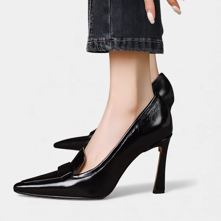 Leah Patent Pumps