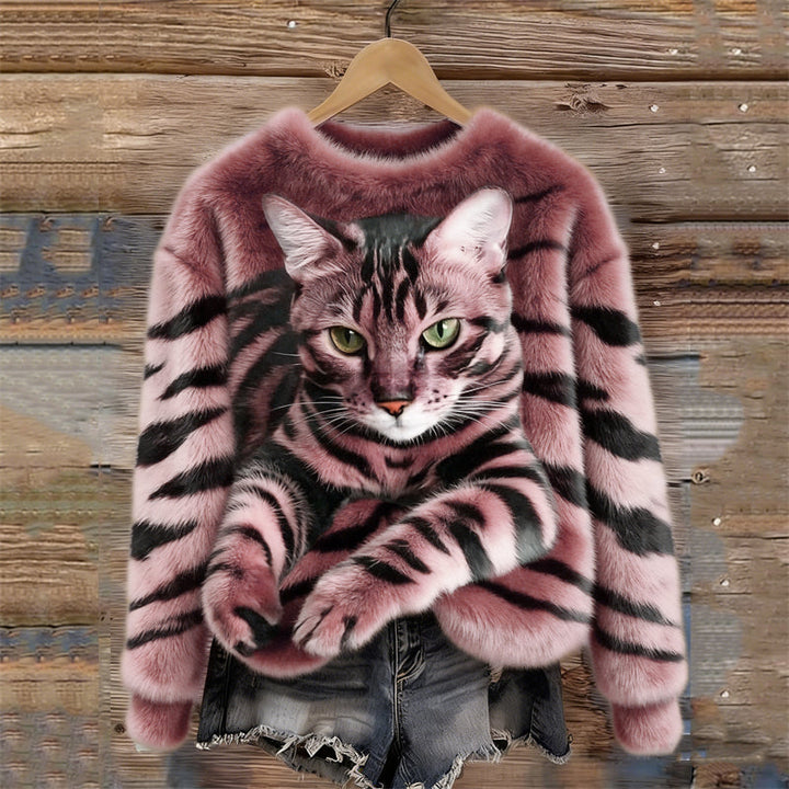Haven | Cozy Animal Print Sweatshirt
