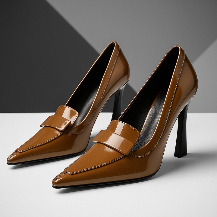 Leah Patent Pumps