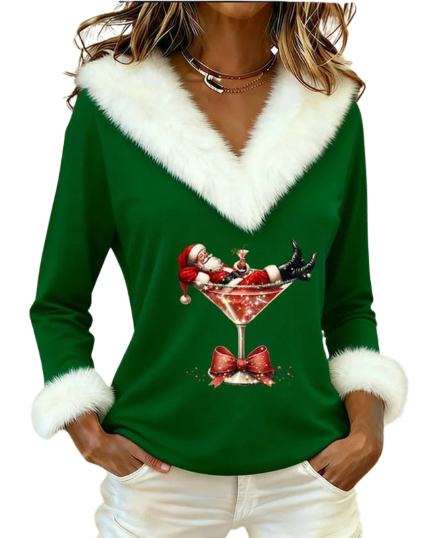 Eloria | Velvet Holiday Top