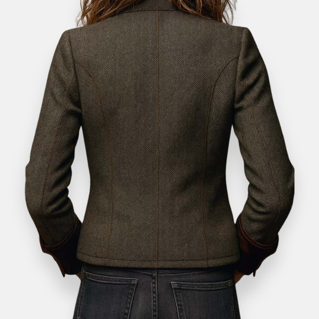 Chic Jacket | Velvet Detail Jacket
