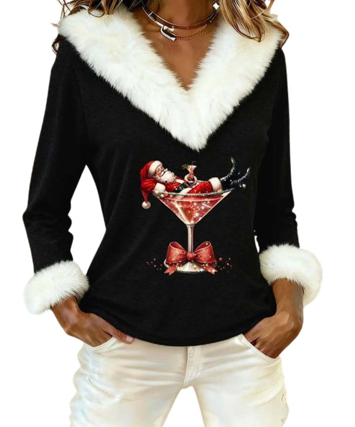 Eloria | Velvet Holiday Top