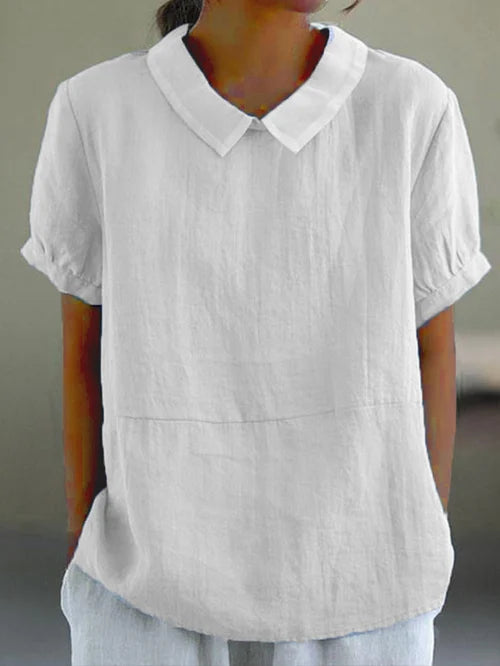 Amalie | Women's Relaxed Fit Collared Blouse
