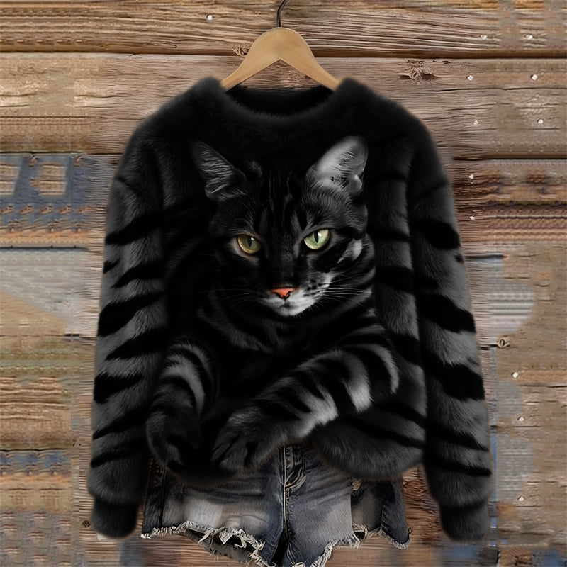 Haven | Cozy Animal Print Sweatshirt