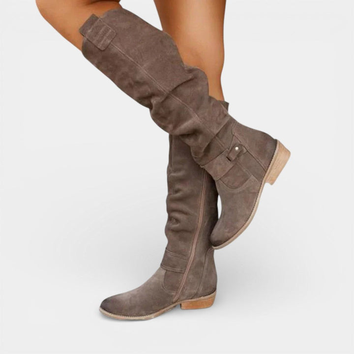 Lina | Suede-Look Boots