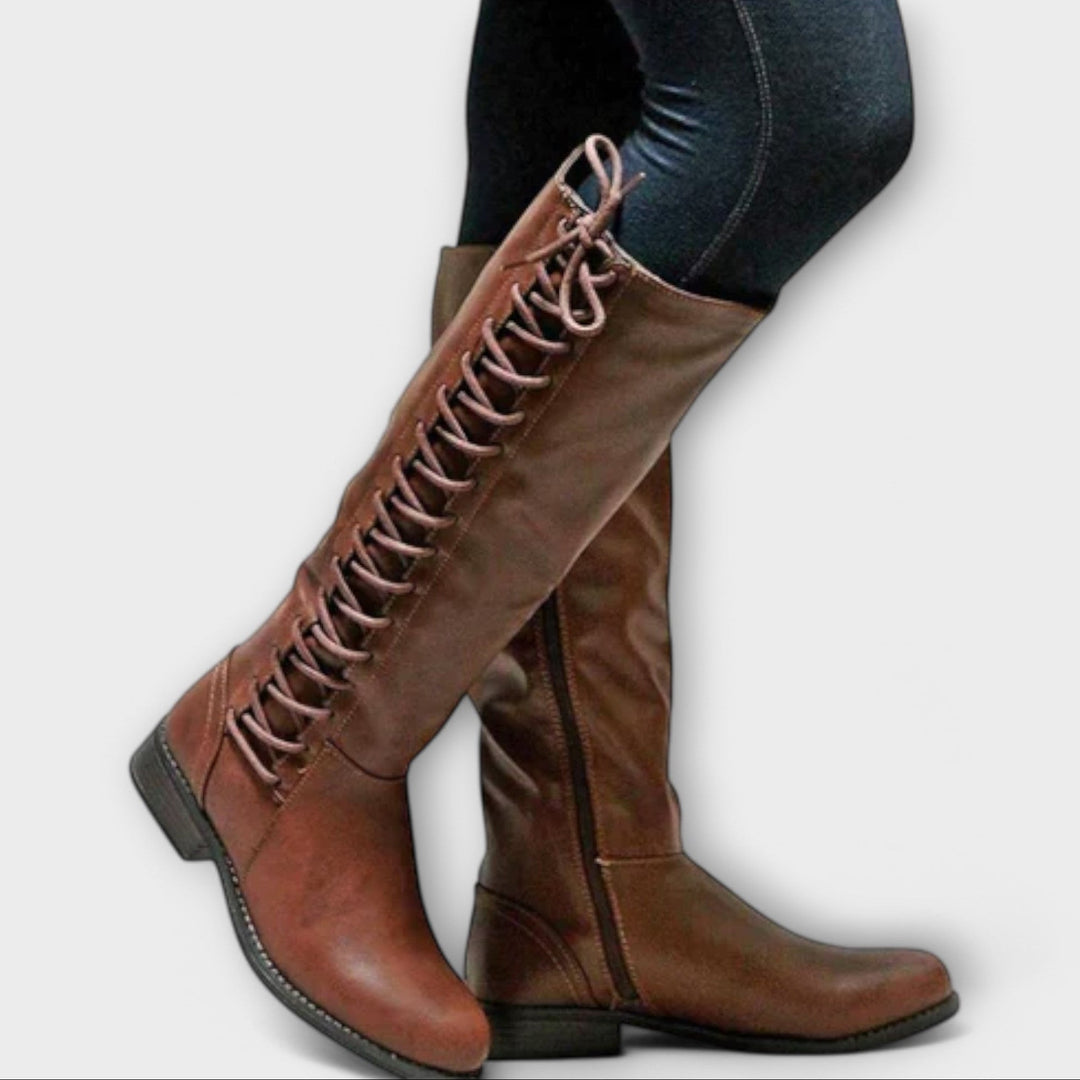 Paula | Leather Tall Boots
