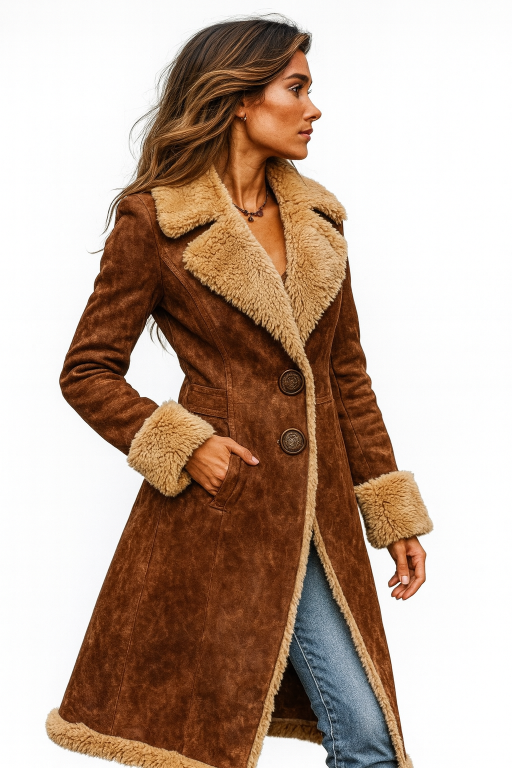 Vintage-Inspired Long Coat