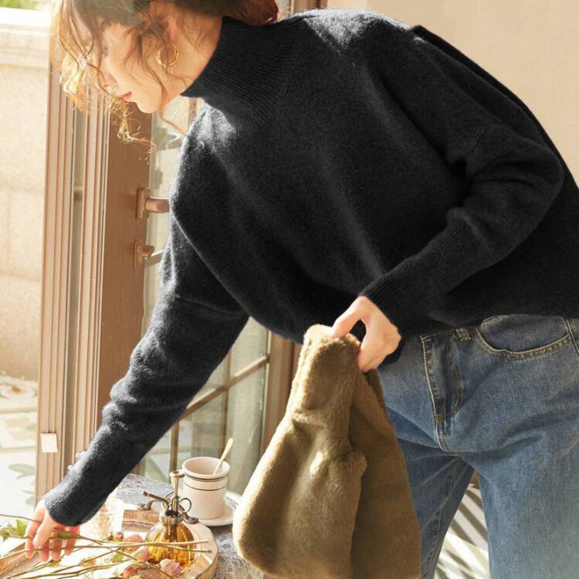 Georga | Casual Turtle Neck Long Sleeve Sweater