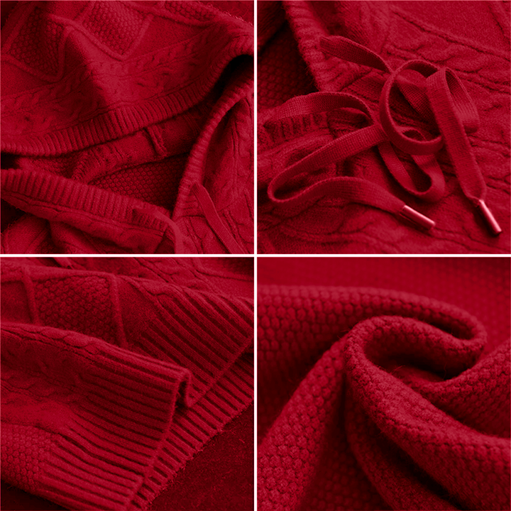Babs | Cable Knit Hoodie Sweater