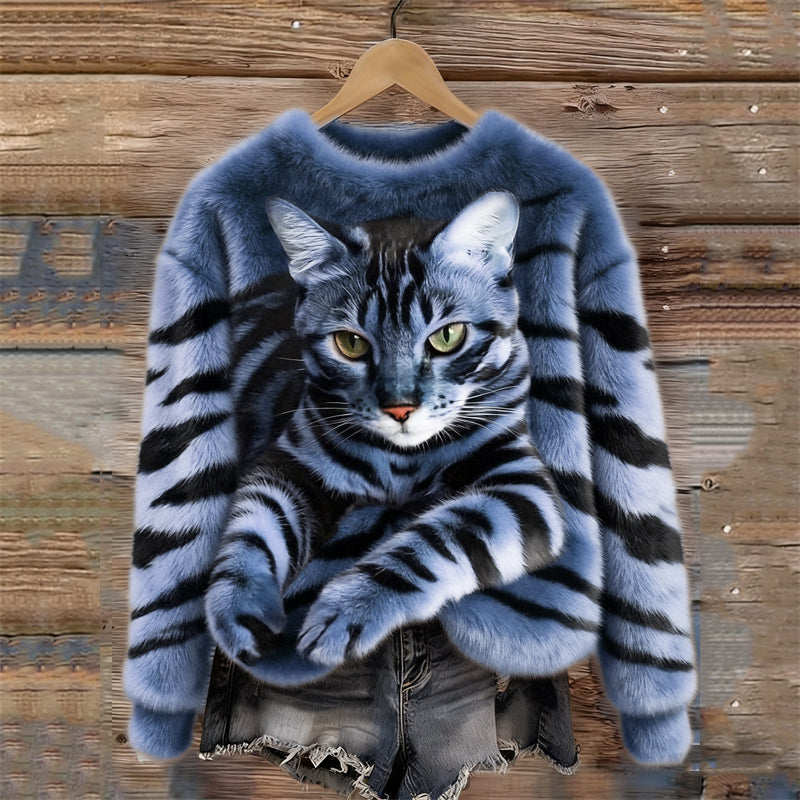 Haven | Cozy Animal Print Sweatshirt