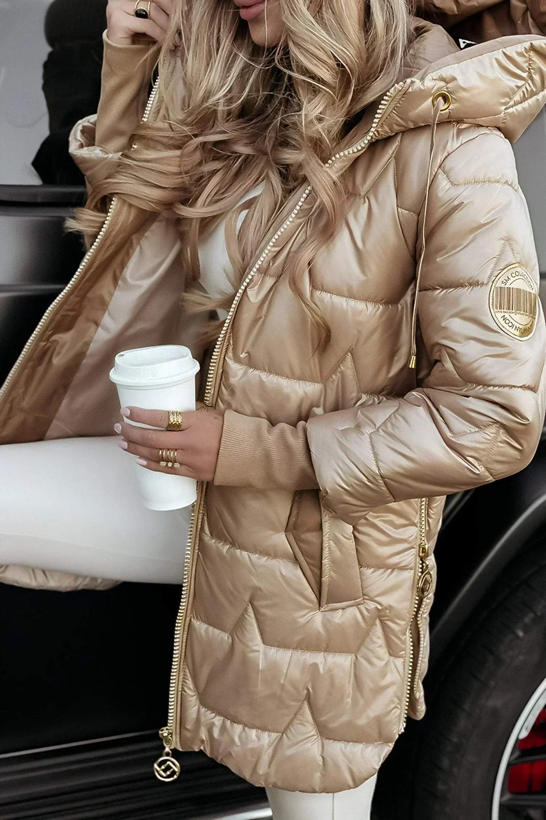 Lina | Quilted Hooded Jacket