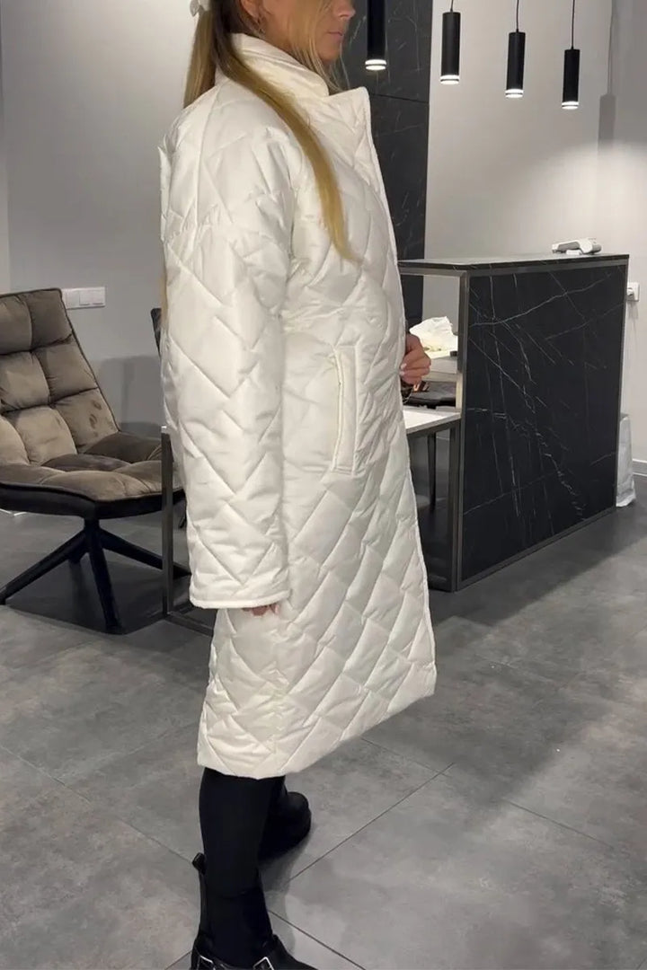 Olivia – Reversible Quilted Coat with Leopard Print Lining